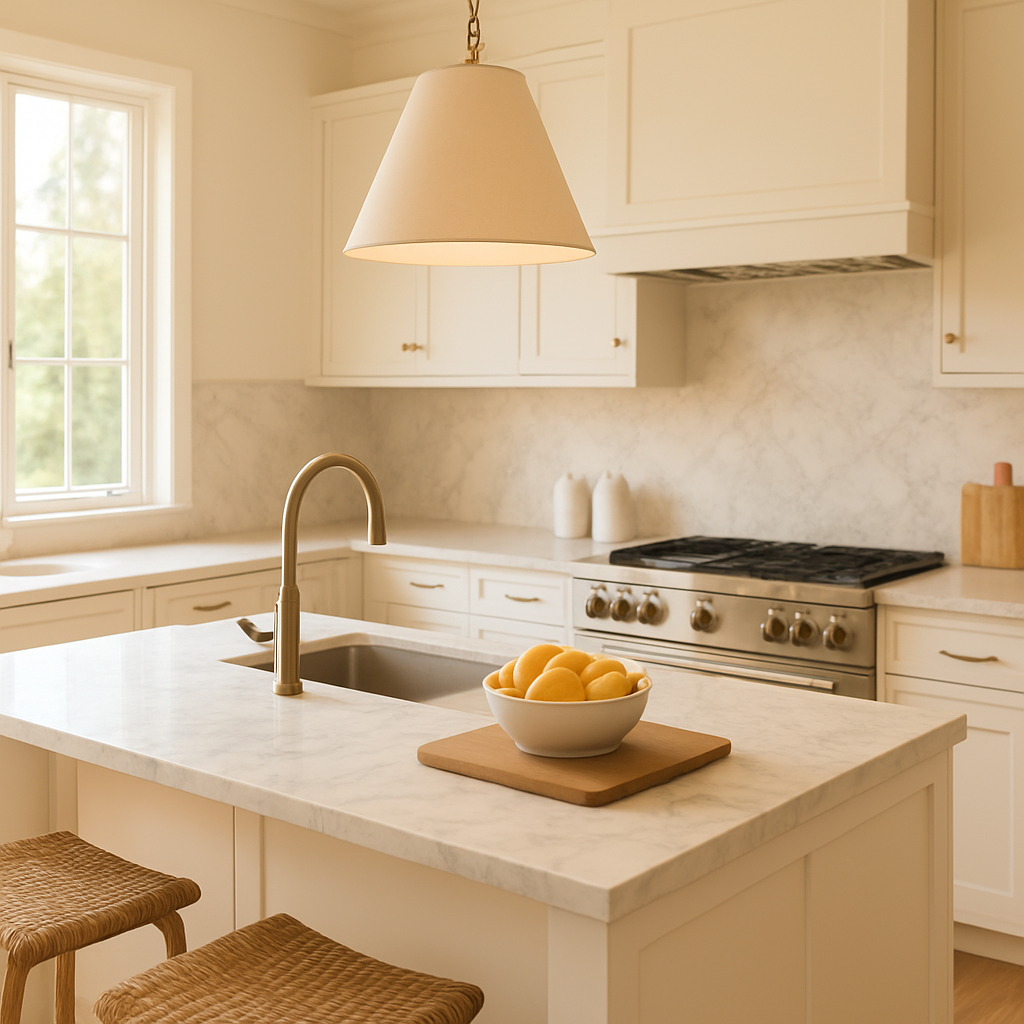 Stylish modern kitchen styled for short-form social media content